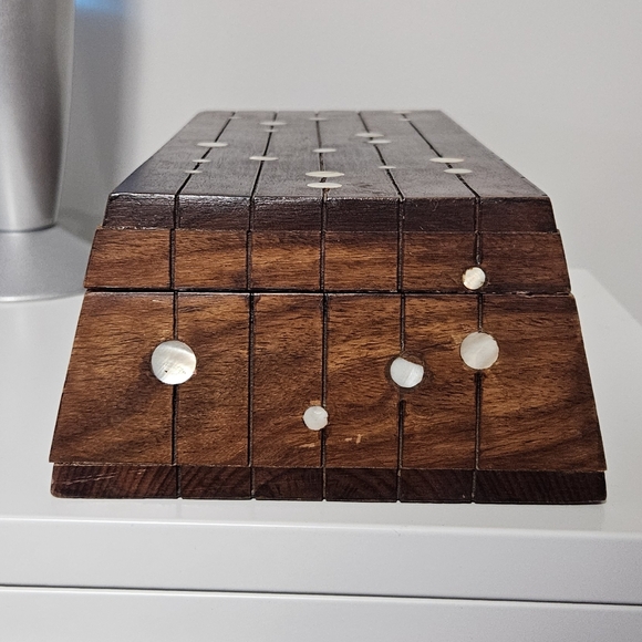 Decorative Wood & Mother of Pearl Box - Picture 6 of 10